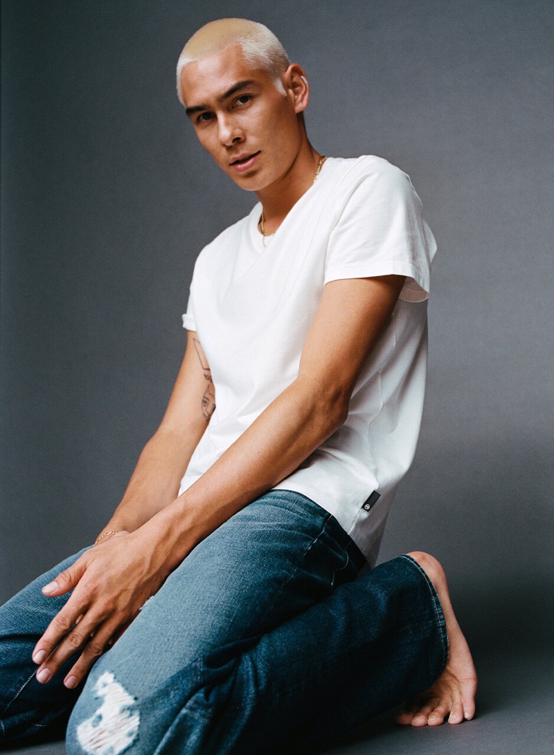 Evan Mock AG Jeans Campaign Fall 2022