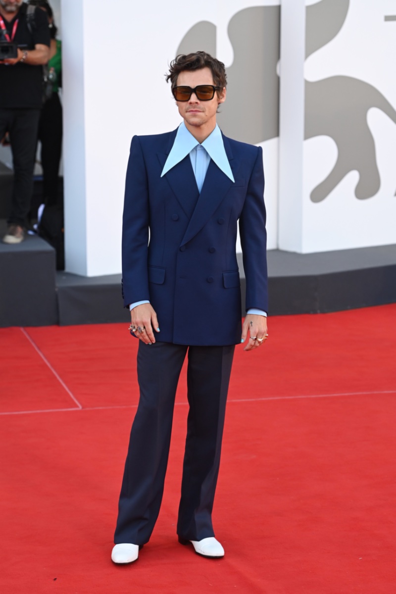 Harry Styles Gucci Don't Worry Darling Venice Film Festival Red Carpet 2022