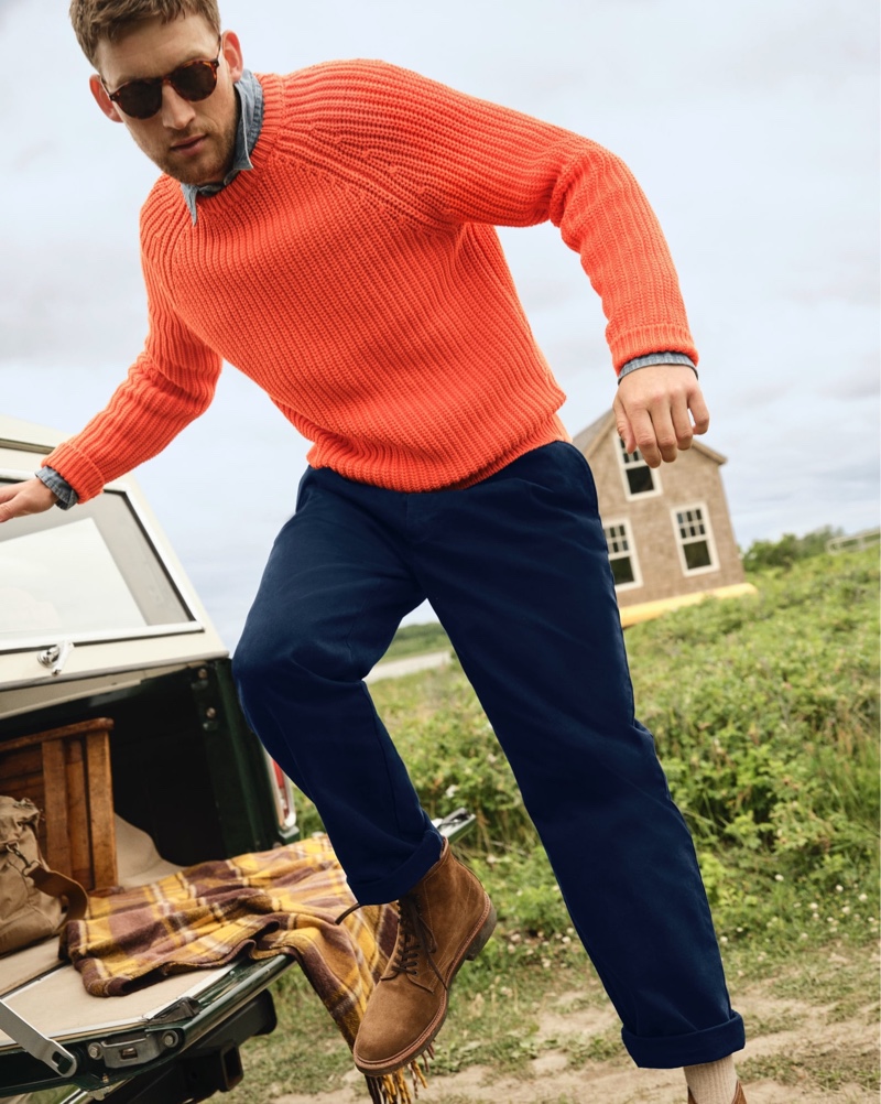 J.Crew Campaign Men Fall 2022 Bastian Thiery Model » J.Crew Captures a Season of Smart Style J.Crew Campaign Men Fall 2022 Bastian Thiery Model