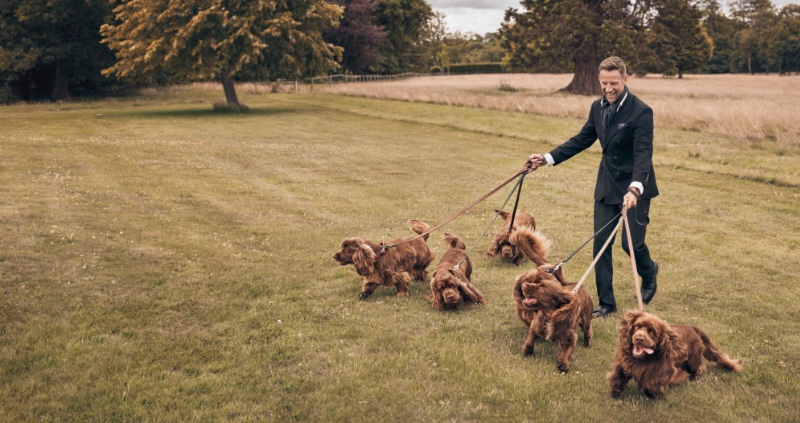 Jenson Button Hackett London Campaign Fall 2022 Dogs