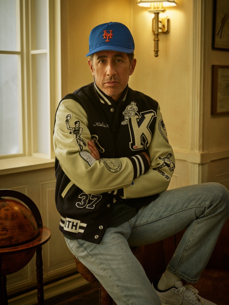 Jerry Seinfeld Kith Campaign Fall 2022 Varsity Jacket » Jerry Seinfeld Fronts Kith Fall '22 Campaign Jerry Seinfeld Kith Campaign Fall 2022 Varsity Jacket
