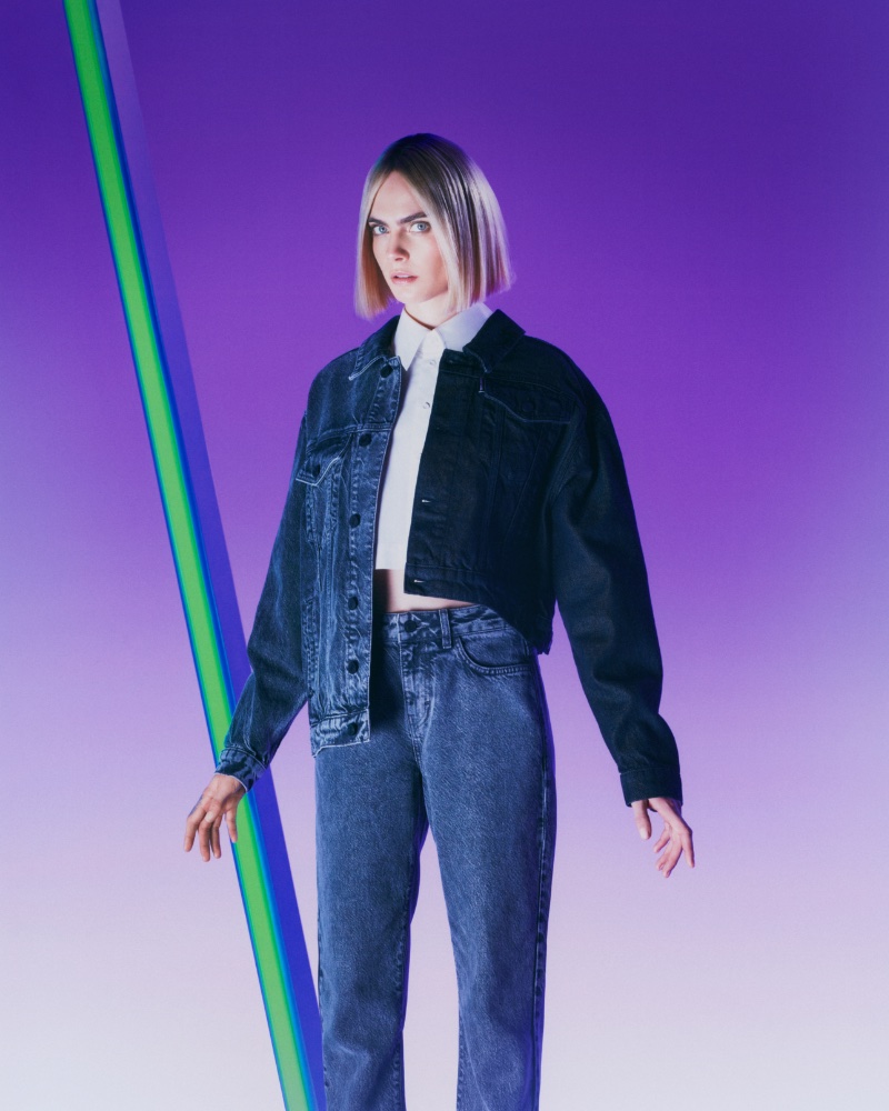 Cara Delevingne Denim Karl Lagerfeld 2022 Campaign Cara Loves Karl Capsule » Cara Delevingne Designs Gender-Neutral Collection for Karl Lagerfeld Cara Delevingne Denim Karl Lagerfeld 2022 Campaign Cara Loves Karl Capsule