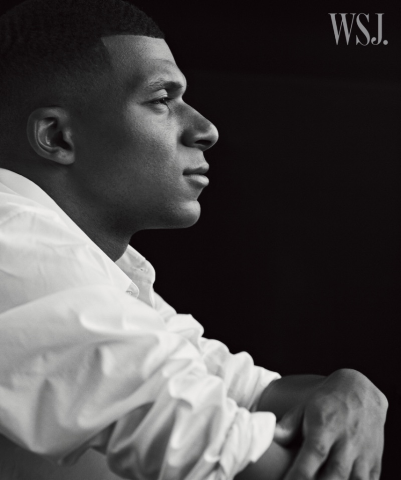 Kylian Mbappé Side Profile 2022 WSJ. Magazine