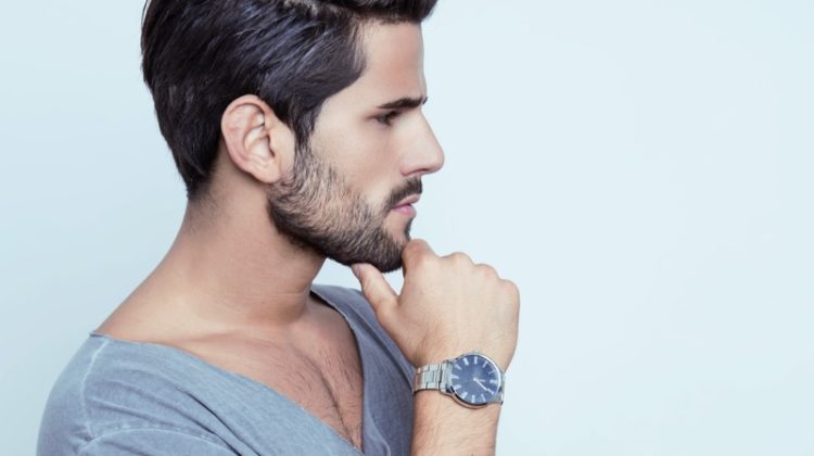 Male Model Wristwatch Closeup