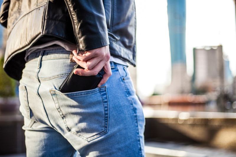 Man Wallet Jeans Leather Jacket Man Wallet Jeans Leather Jacket