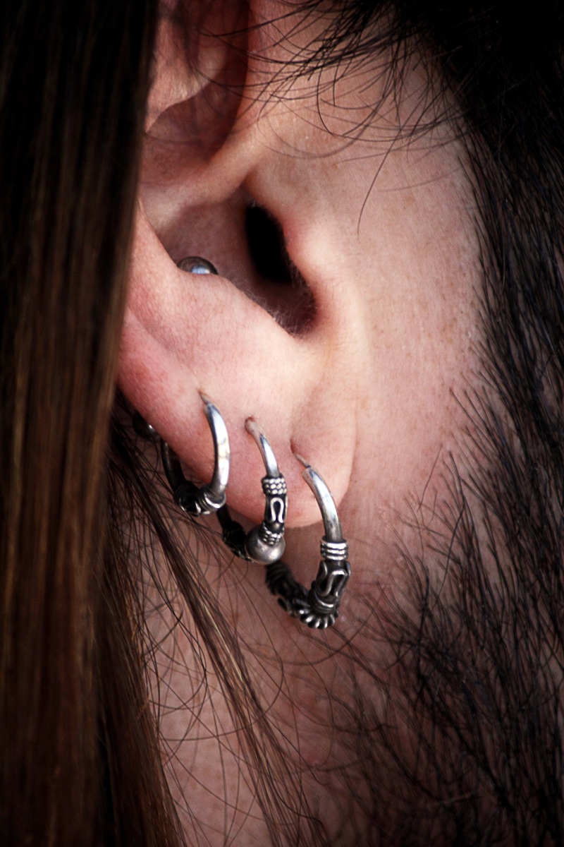 Stainless Steel Piercing Earring | Stainless Steel Hipop Earring | Earrings  Men Black - Stud Earrings - Aliexpress