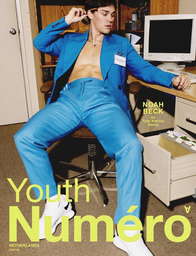 » Noah Beck Reports to the Office for Numéro Netherlands Noah Beck 2022 Numero Netherlands 002