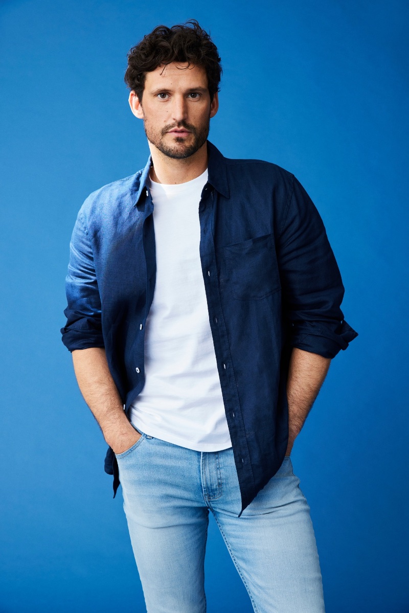 Sam Webb Models Casual Style for Just Jeans