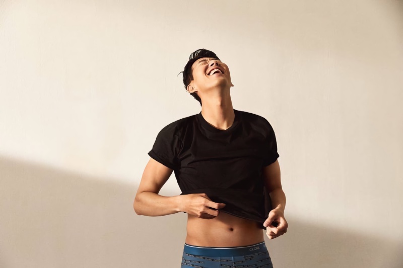 Son Heung-Min T-shirt Jeans Calvin Klein Campaign 2022