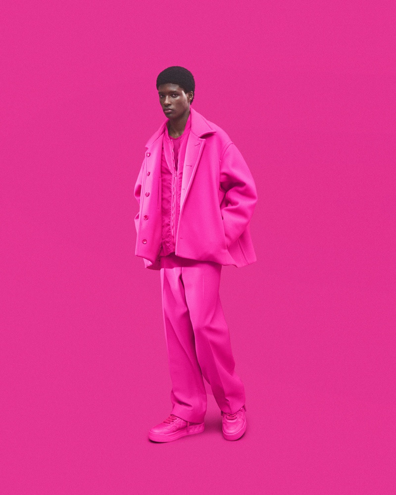 Aboubakar Konte Model Valentino Pink PP Collection Men 2022