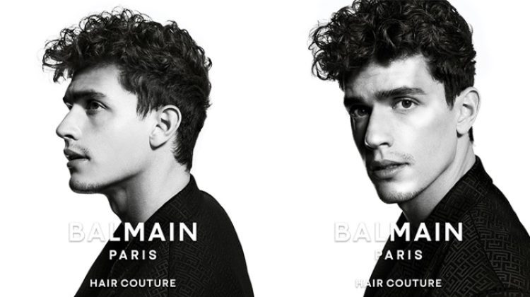 Balmain Hair Couture Campaign Fall 2022 Xavier Serrano Model Curly Hair