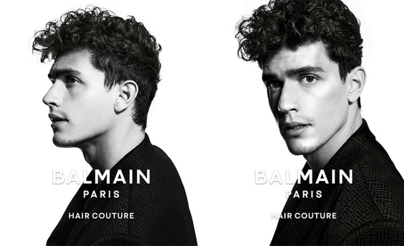 Balmain Hair Couture Campaign Fall 2022 Xavier Serrano Model Curly Hair