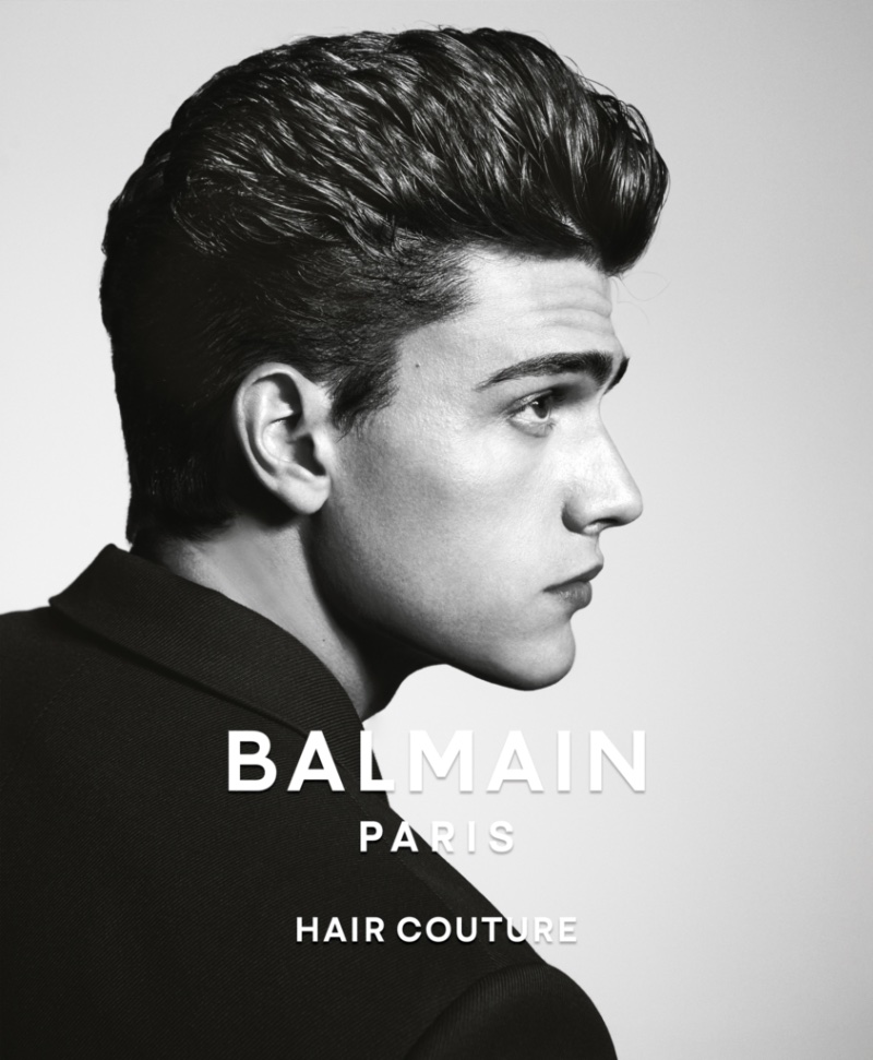 Balmain Hair Couture Campaign Fall 2022 Xavier Serrano Model Side Profile