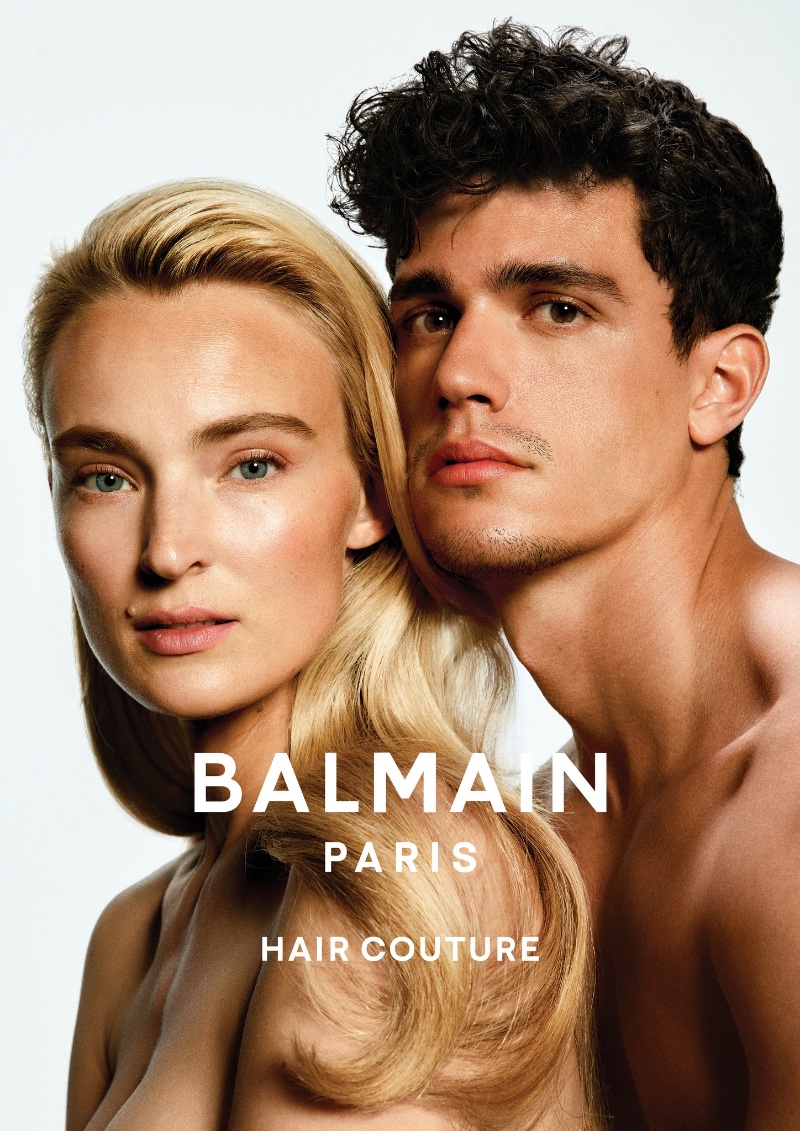 Balmain Hair Couture Campaign Fall 2022 Ymre Stiekema Xavier Serrano Model