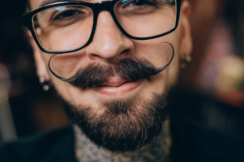 Barber Curly Moustache Barber Curly Moustache
