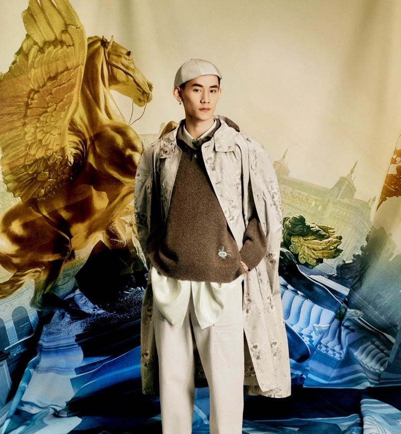 Dior Men Campaign Winter 2022 Jie Zheng Model