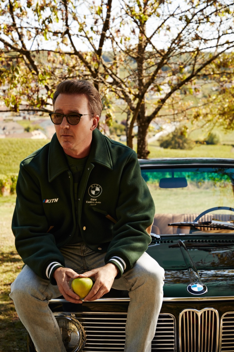 Kith for BMW Chapter II Campaign 2022 Edward Norton Jacket » Edward Norton Rides in Style with Kith for BMW Kith for BMW Chapter II Campaign 2022 Edward Norton Jacket