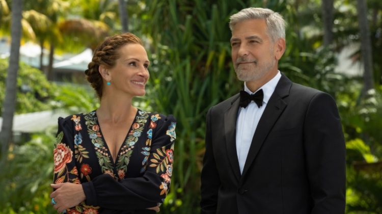 George Clooney Tuxedo Giorgio Armani Julia Roberts Ticket to Paradise 2022