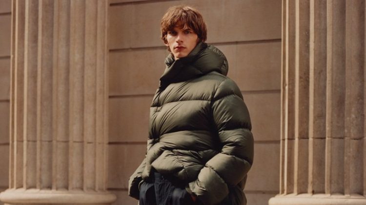 Harrods Men's Outerwear 2022 Erik van Gils Model Puffer Coat