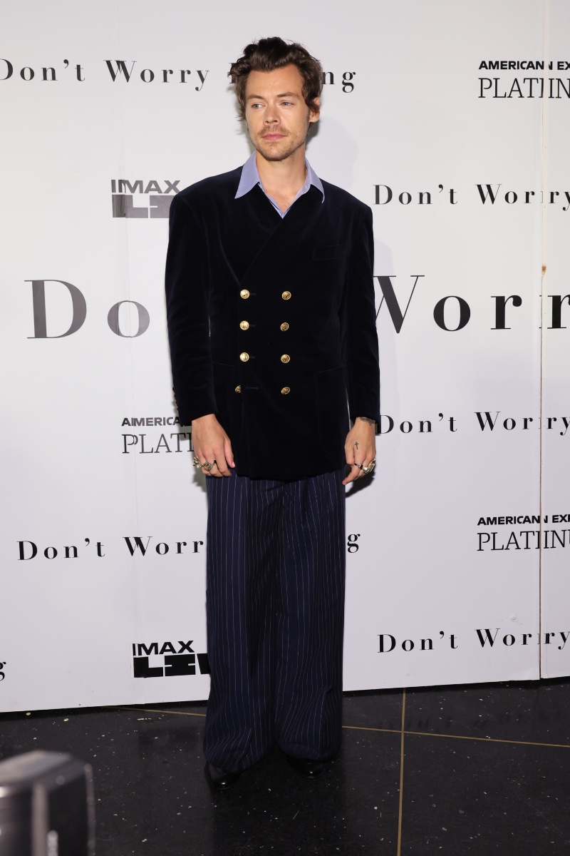 Harry Styles Gucci Don't Worry Darling Photo Call New York 2022
