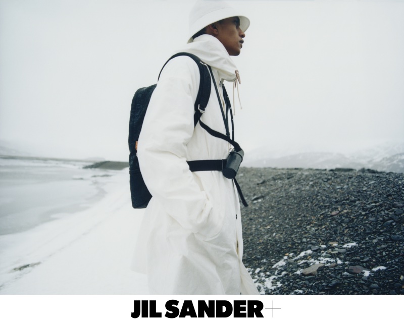 Jil Sander+ Campaign Men Fall 2022 Matthew Seymour Model Winter White