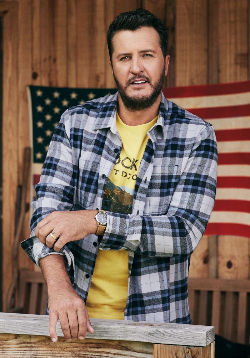 Luke Bryan Jockey Outdoors Collection 2022 Yellow T-shirt Flannel Shirt » Luke Bryan & Jockey Partner for Outdoors Collection Luke Bryan Jockey Outdoors Collection 2022 Yellow T-shirt Flannel Shirt