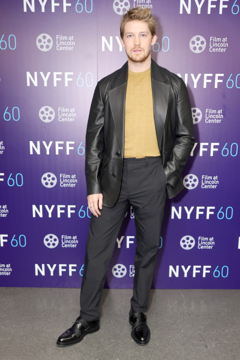 Joe Alwyn 2022 Dunhill New York Film Festival Leather Jacket