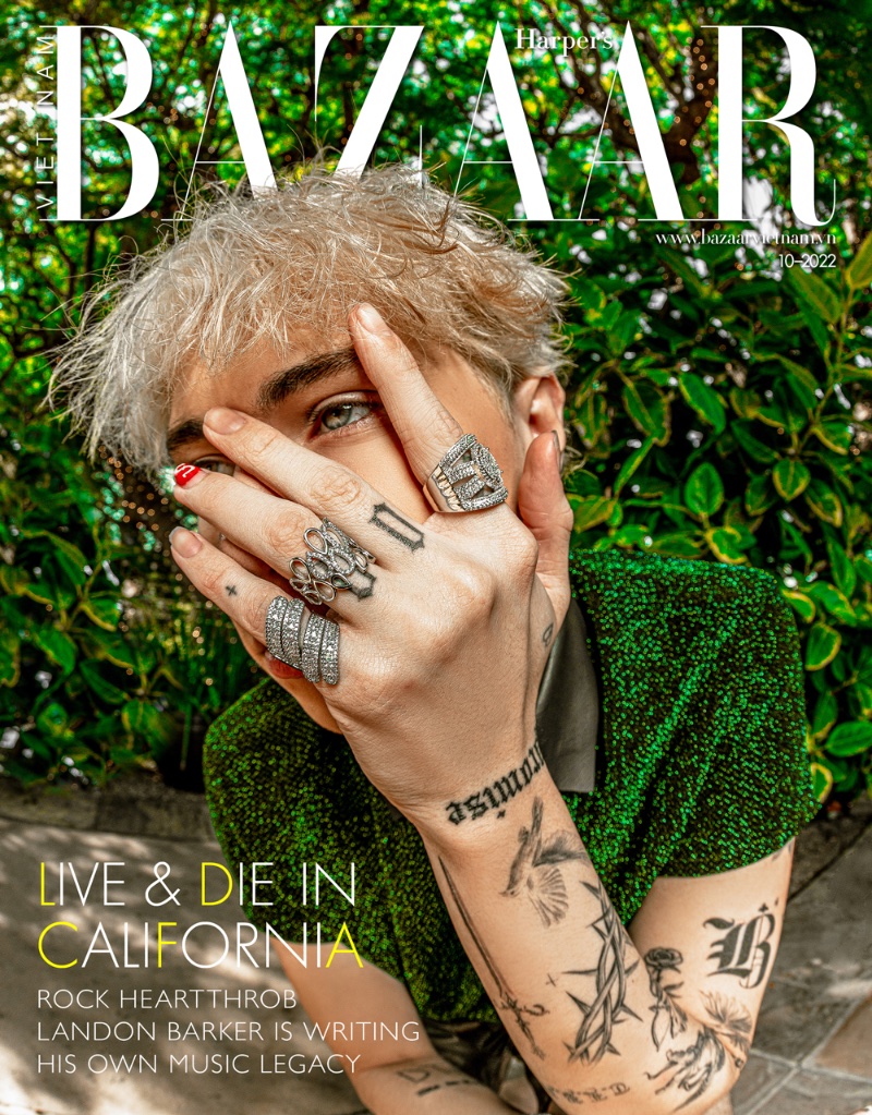 Landon Barker Harper's Bazaar Vietnam 2022 Cover » Landon Barker Brings a Unique Flair to Harper's Bazaar Vietnam Landon Barker Harper's Bazaar Vietnam 2022 Cover