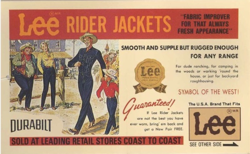 Lee Rider Jackets Ad Vintage