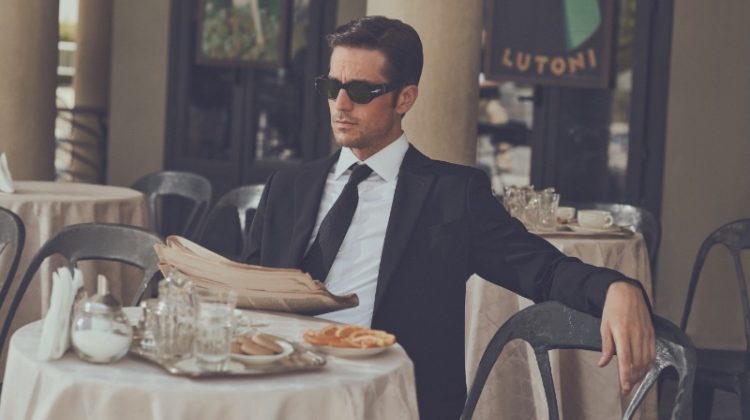 Lucas Bravo Suit Persol Eyewear Campaign Fall Winter 2022