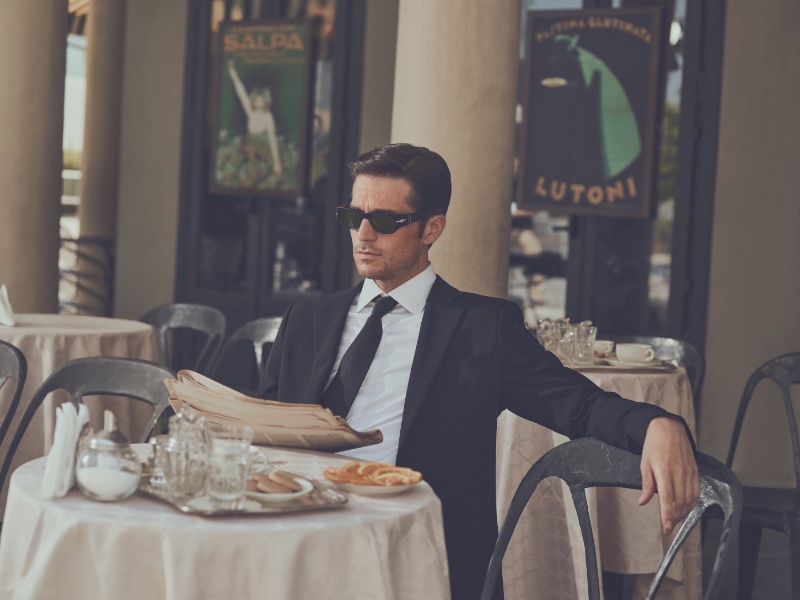 Lucas Bravo Suit Persol Eyewear Campaign Fall Winter 2022