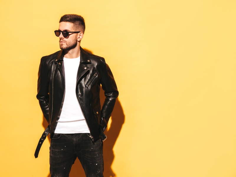 Man Leather Biker Jacket Sunglasses » In-depth Rules to Help a Man Dress Better Man Leather Biker Jacket Sunglasses
