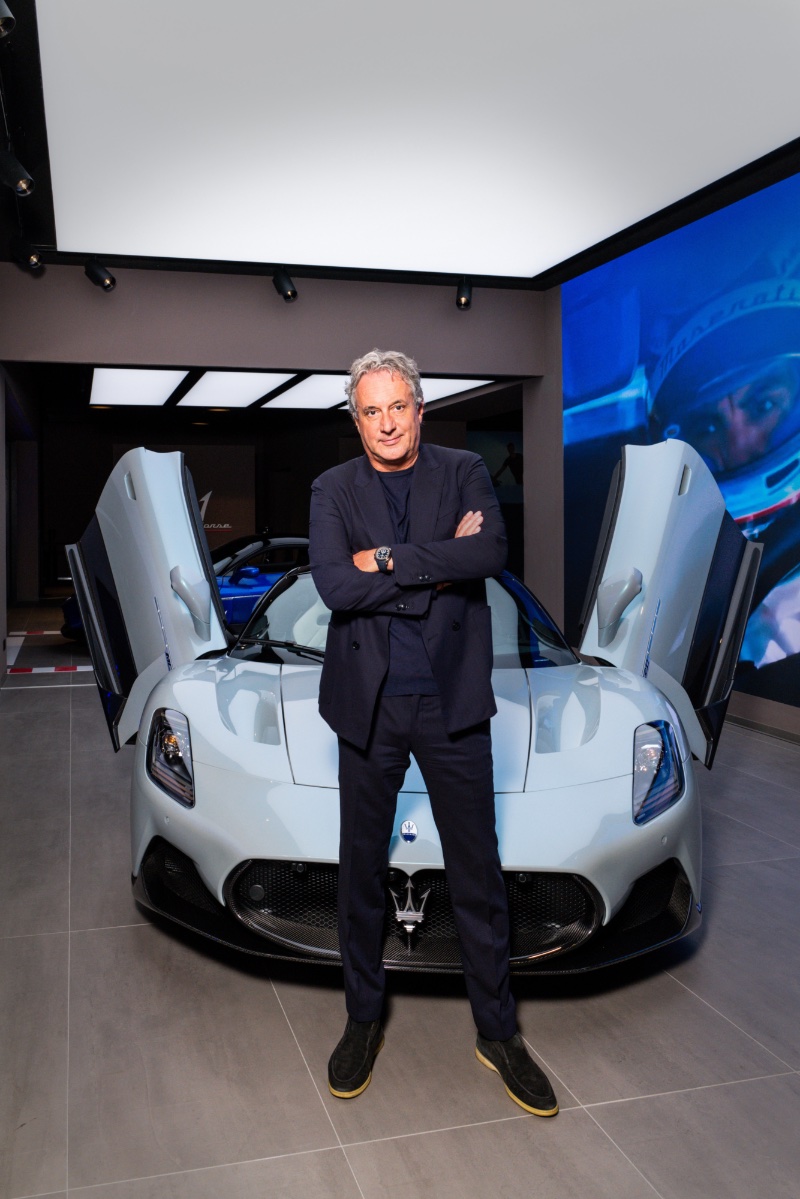 Maserati CEO Davide Grasso Milan Store Opening 2022