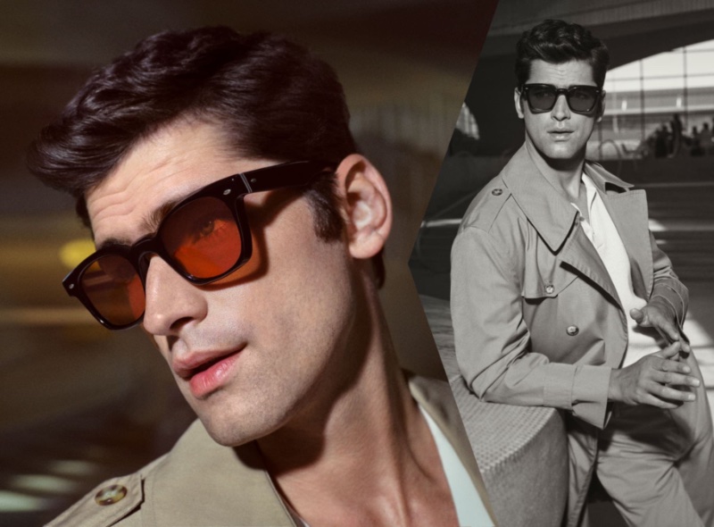 Oliver Peoples Campaign Fall 2022 Sean O'Pry Model Merceaux Sunglasses