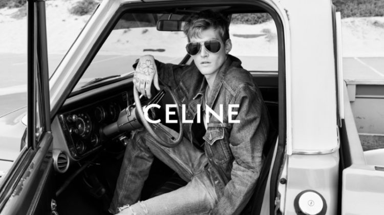 Celine Eau de Californie Fragrance Campaign 2022 Presley Gerber Model Denim