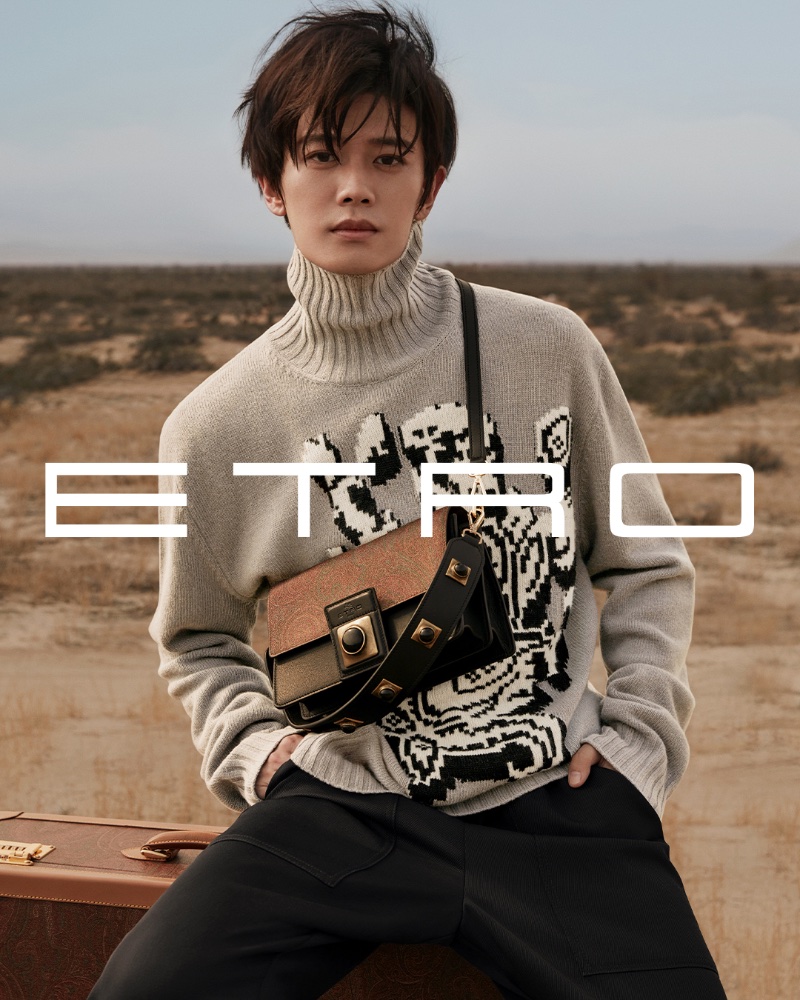 Ren Jialun Etro Men Campaign Fall 2022 Turtleneck Sweater