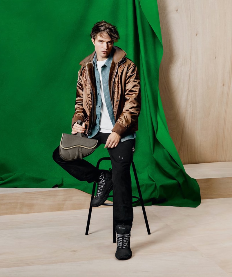Robert Pattinson Dior Men Campaign Spring 2023 Relaxed Casual Style Jacket