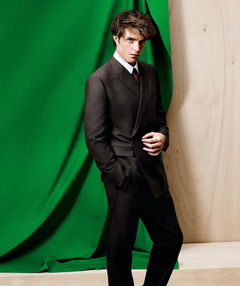 Robert Pattinson Dior Men Campaign Spring 2023 Suit Pose