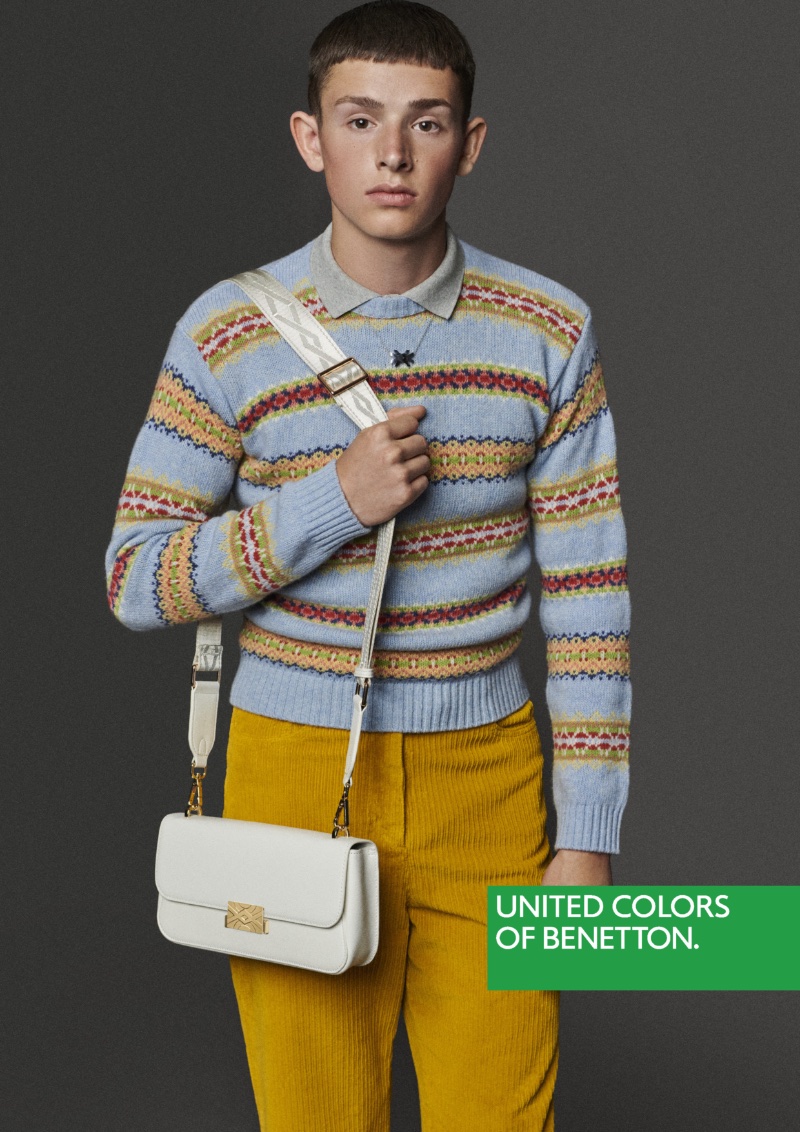 United Colors of Benetton Men Campaign Fall 2022 Vinnie Model