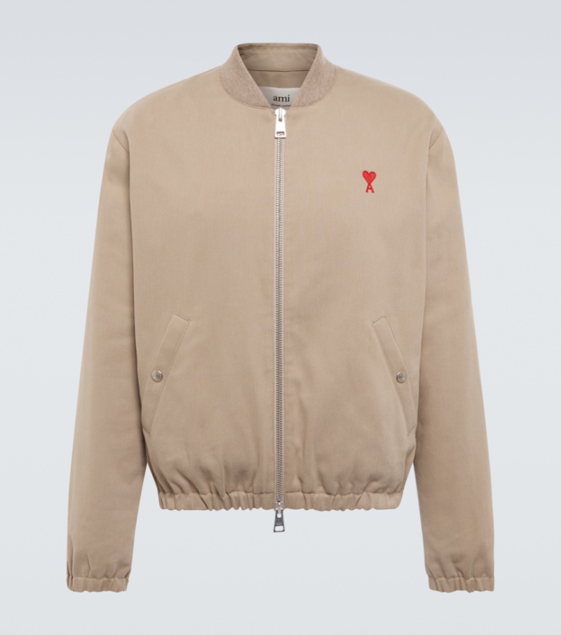 AMI Paris x Mytheresa Ami de Coeur Bomber Jacket » AMI Paris x Mytheresa: 7 Pieces to Step Up Your Beige Game AMI Paris x Mytheresa Ami de Coeur Bomber Jacket