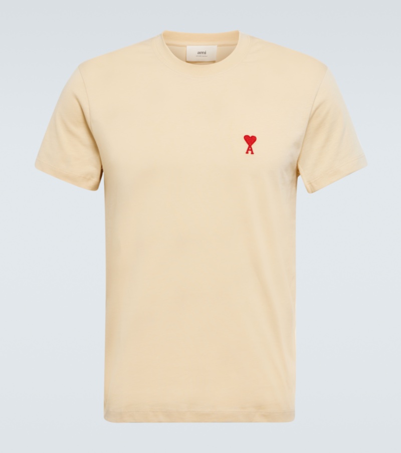AMI Paris x Mytheresa Ami de Coeur Cotton Jersey T-shirt » AMI Paris x Mytheresa: 7 Pieces to Step Up Your Beige Game AMI Paris x Mytheresa Ami de Coeur Cotton Jersey T-shirt