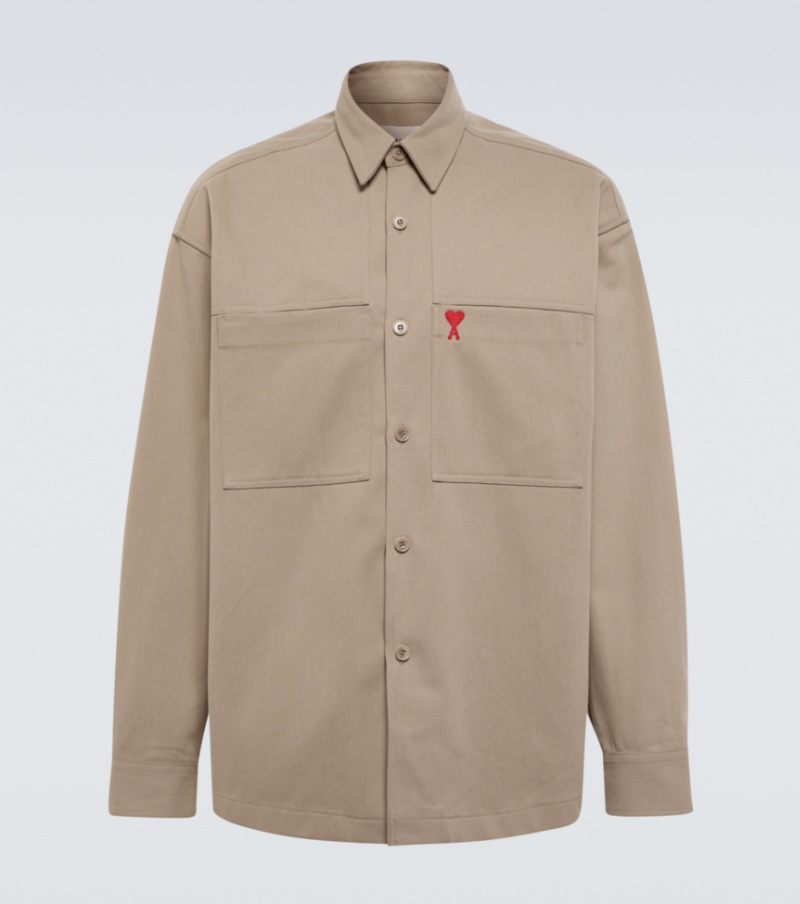 AMI Paris x Mytheresa Ami de Coeur Cotton Overshirt » AMI Paris x Mytheresa: 7 Pieces to Step Up Your Beige Game AMI Paris x Mytheresa Ami de Coeur Cotton Overshirt