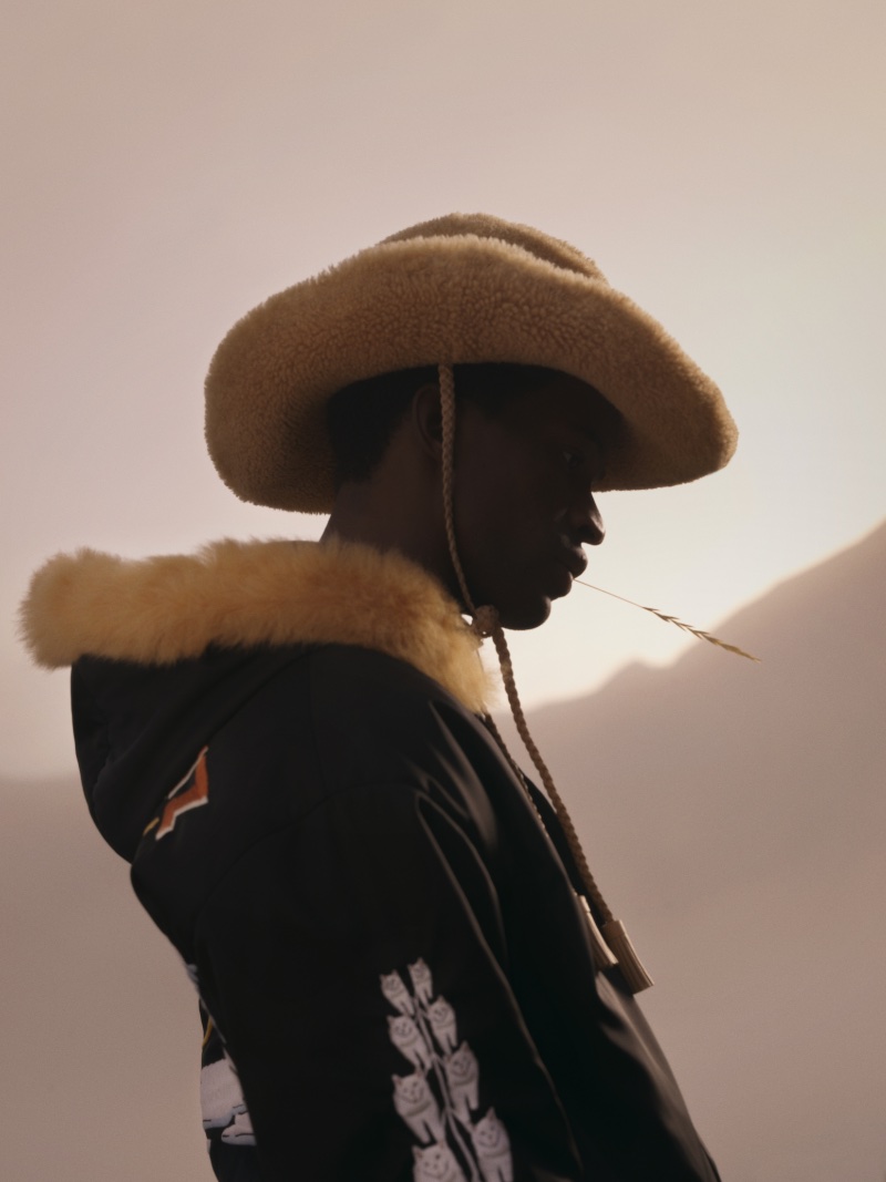Toni Engonga stars in the Bally Curling capsule collection campaign.