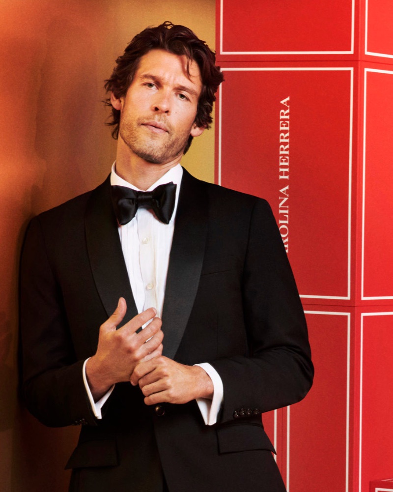 Model Josh Upshaw reunites with Carolina Herrera for the brand's festive Bad Boy Gold Fantasy campaign. » Carolina Herrera's Bad Boy Dresses Up for the Holidays Model Josh Upshaw reunites with Carolina Herrera for the brand's festive Bad Boy Gold Fantasy campaign.