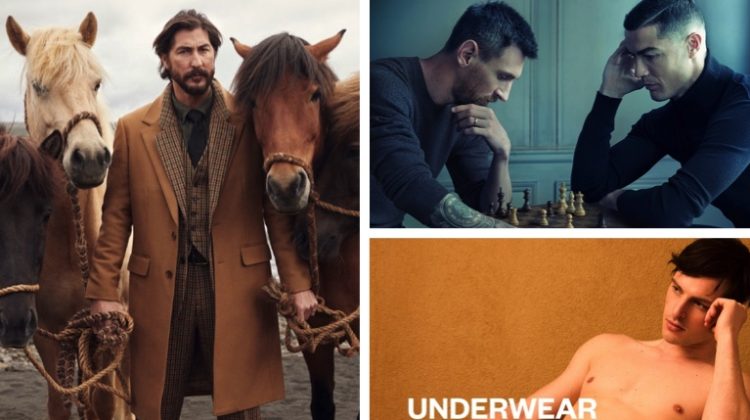 Week in Review: Ryan Porter fronts Banana Republic fall-winter 2022 campaign, Lionel Messi and Cristiano Ronaldo star in a Louis Vuitton advertisement, and model Jack Hurrell for Pepe Jeans underwear.