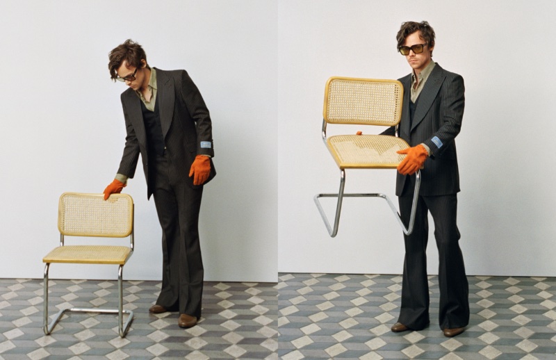 Harry Styles Gucci HA HA HA Campaign 2022 Suit » Harry Styles Plays Dress Up for Gucci HA HA HA Campaign Harry Styles Gucci HA HA HA Campaign 2022 Suit