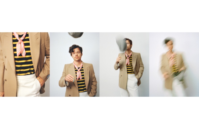 Harry Styles Gucci HA HA HA Campaign 2022 Clothing Style » Harry Styles Plays Dress Up for Gucci HA HA HA Campaign Harry Styles Gucci HA HA HA Campaign 2022 Clothing Style
