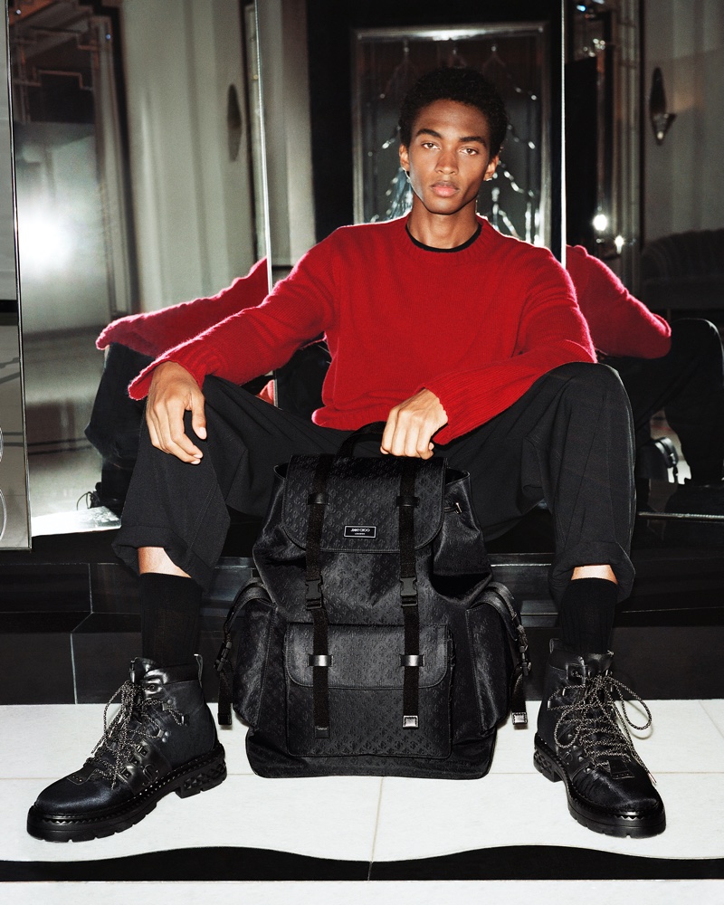 Jimmy Choo Men Campaign Winter 2022 Stan Taylor Model Hiking Boots » Jimmy Choo Dazzles with New Winter Styles Jimmy Choo Men Campaign Winter 2022 Stan Taylor Model Hiking Boots