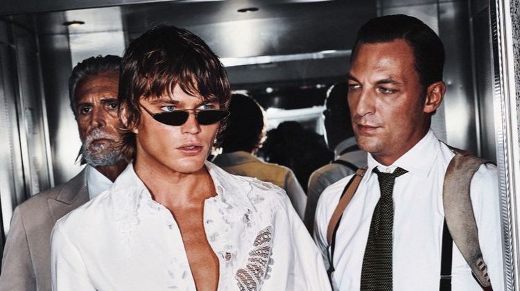 Jordan Barrett Captured & Interrogated for L’Officiel Hommes Italia