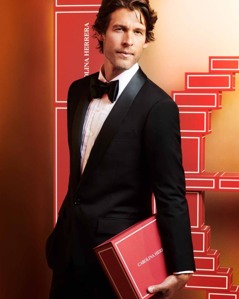 Josh Upshaw celebrates the holidays with Carolina Herrera, starring in the brand's Gold Fantasy campaign. » Carolina Herrera's Bad Boy Dresses Up for the Holidays Josh Upshaw celebrates the holidays with Carolina Herrera, starring in the brand's Gold Fantasy campaign.